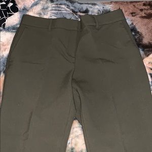 Crop Kate fit olive green Ann Taylor